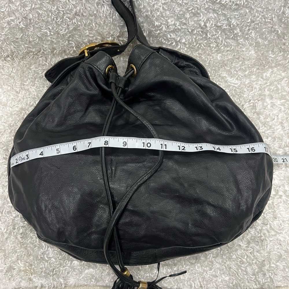 Gucci Leather Hobo Drawstring Shoulder Bag - Picture 9 of 14